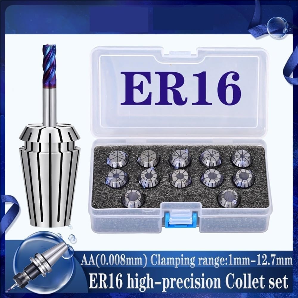 ER16 Collet Chuck Set Made Of 65Mn Spring Steel Material With An AA UP Rating Accuracy 0.008(ER16-7mm)