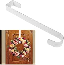 KONGWU Gancho de guirlanda para porta da frente, guirlanda de Natal, gancho de porta, gancho de metal forte, suporte de guirlanda de Natal, suprimentos de artesanato para festas incríveis