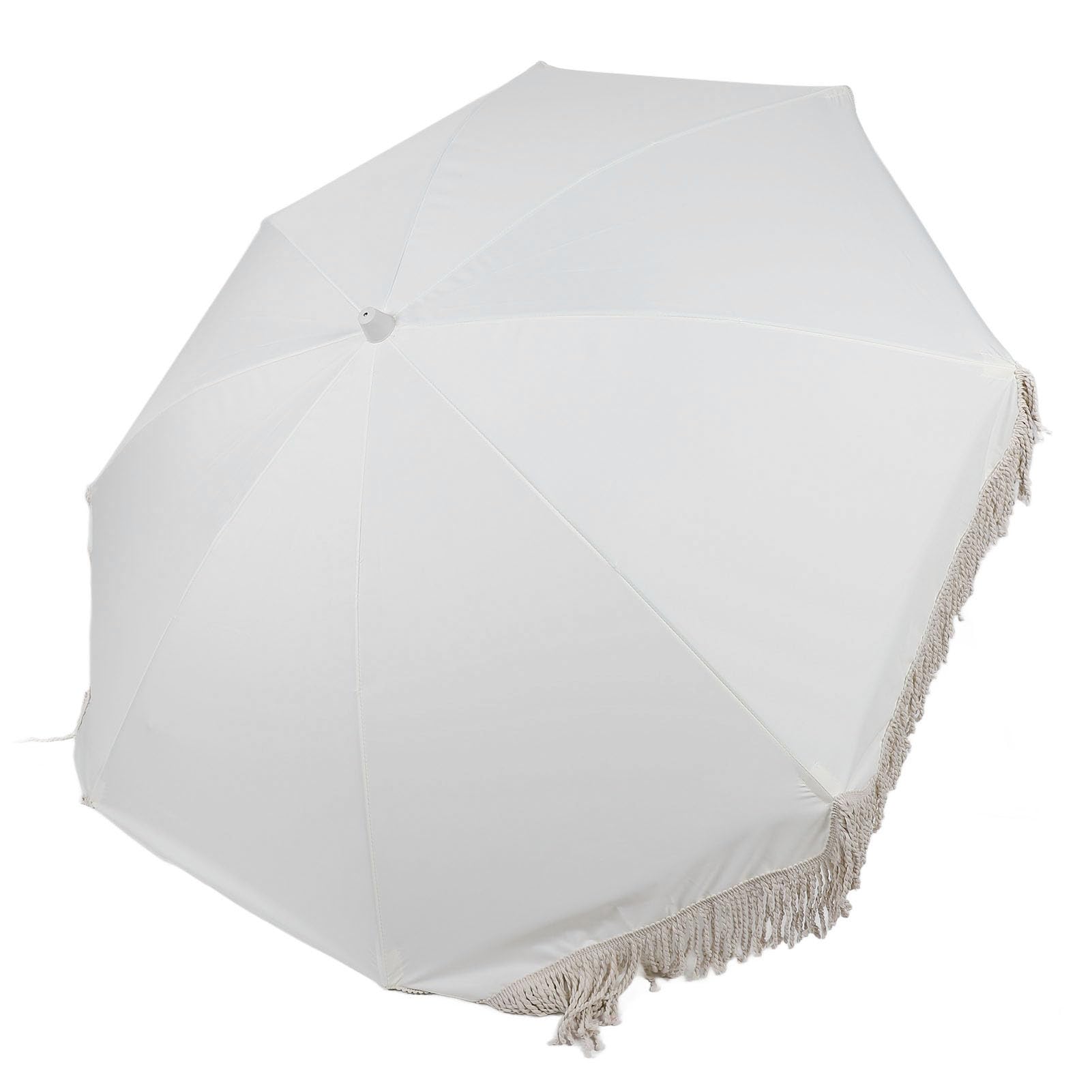 Dilwe Parasol Ogrodowy, Duży, Odporny na Promieniowanie UV, z Frędzlami, Stylowy Wygląd, do Basenu Przydomowego, na Tarasie Ogrodowym, 215 X 180 Cm
