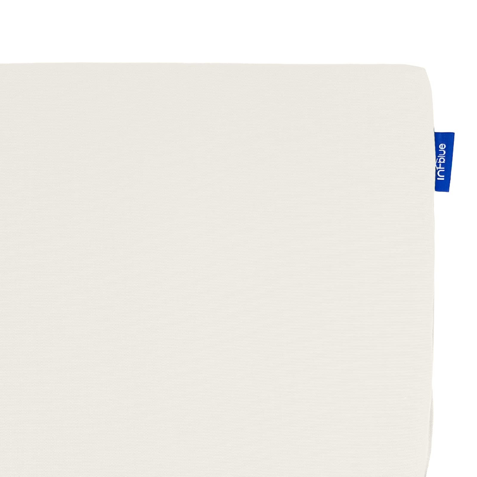 SleepMan Cuscini per sedie da esterno per mobili da patio, cuscini angolari rotondi per sedie da esterno, resistenti all'acqua, con laccetti (blu lago, 43 x 40 cm, set da 2
