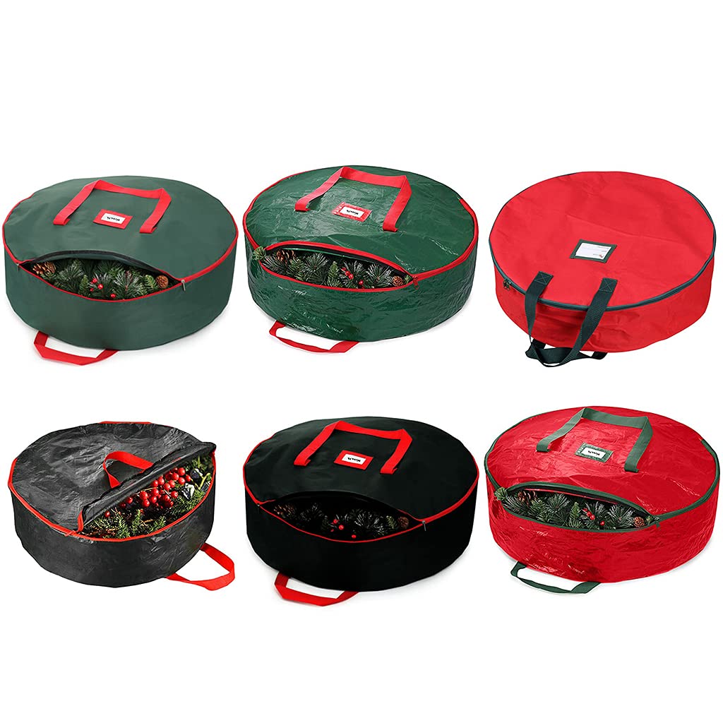 SZYDD Christmas Wreath Bags PE Storage Bags Christmas Wreath Storage Bags Storage Bags Home Office Collection Container