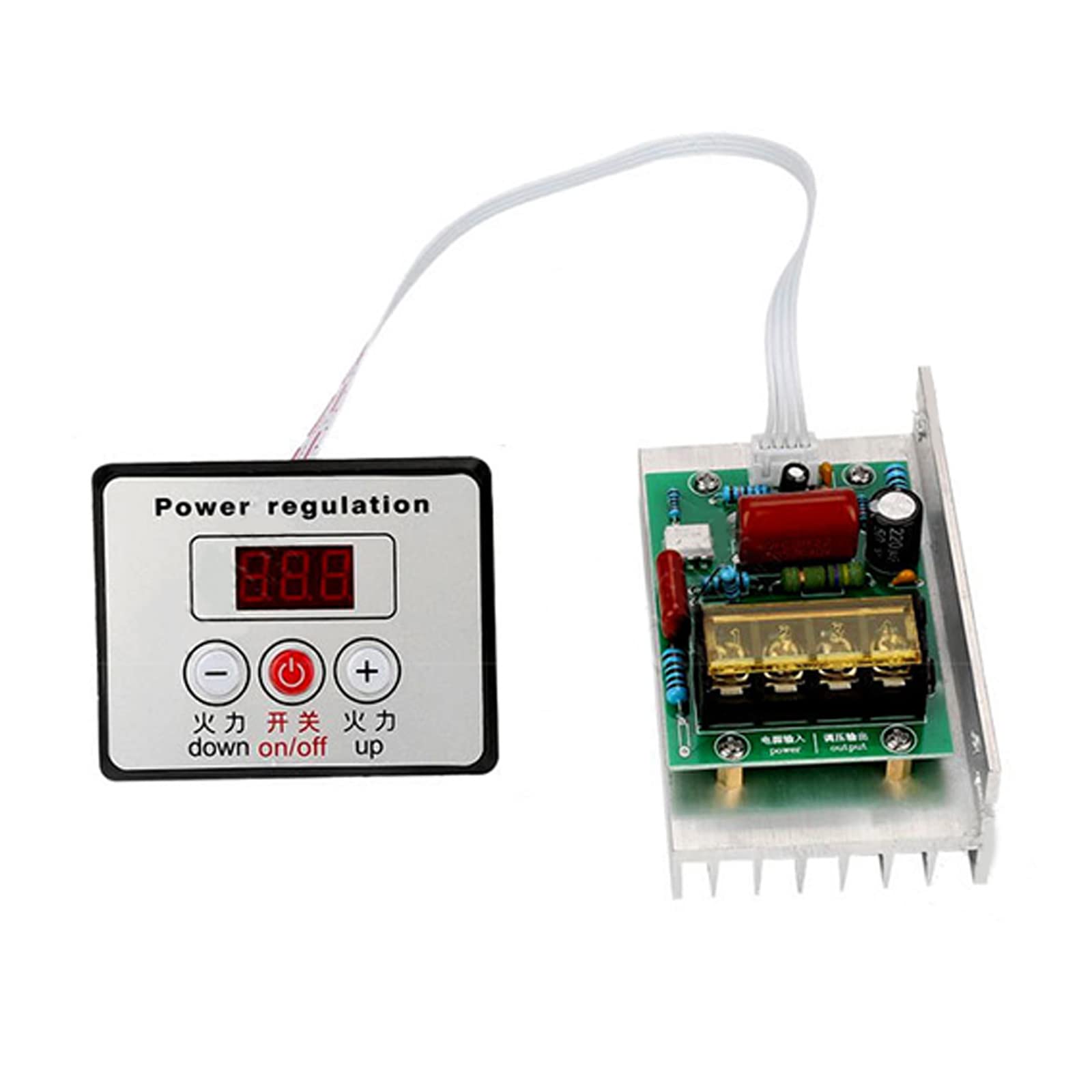8000W Speed Controller Regulator SCR Digital Voltage Regulator Speed Control Dimmer Thermostat AC220V Easy Installation Motor Speed Controller