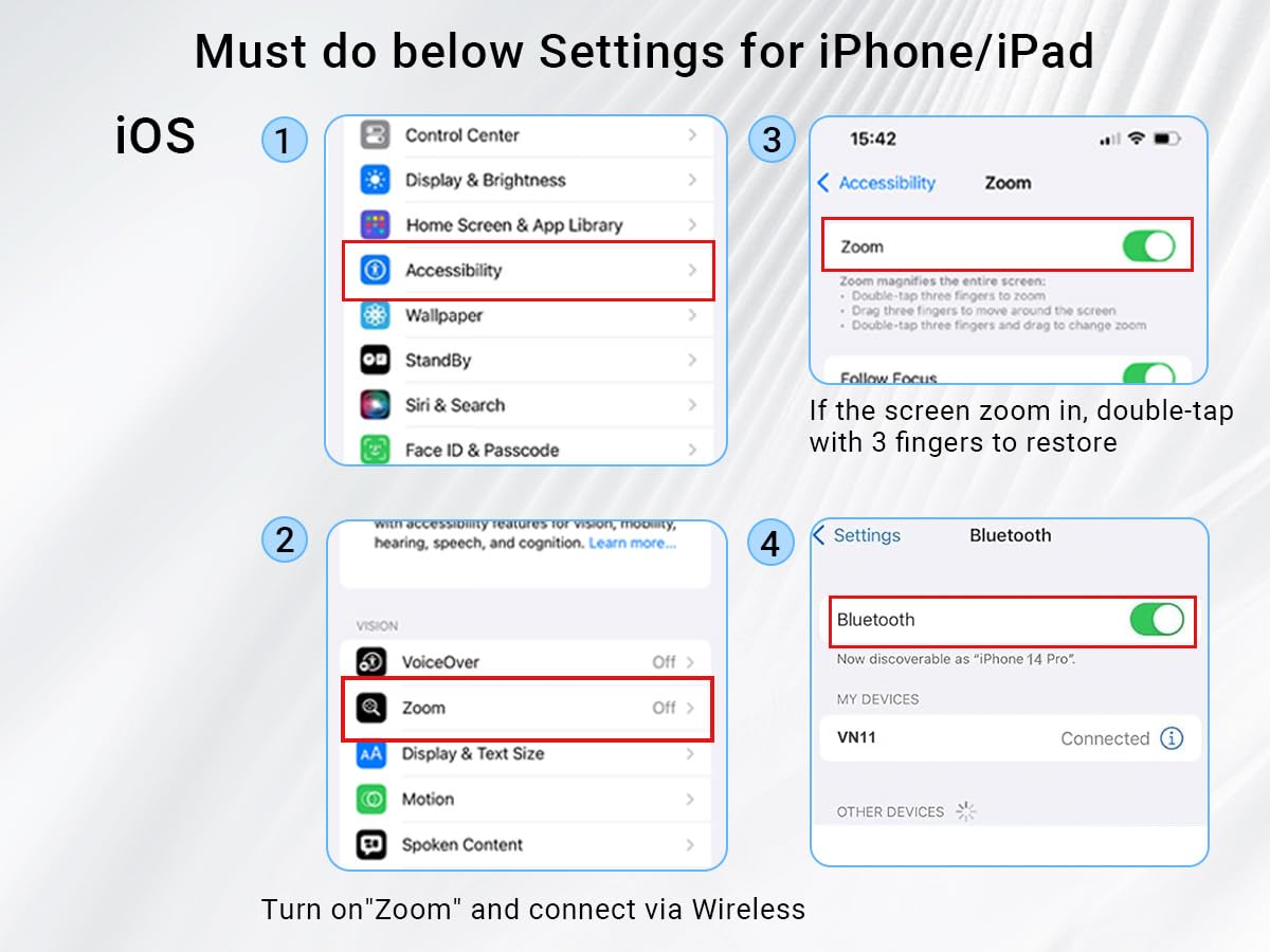 Scroll-Ring-Fernbedienung für TikTok, YouTube, IG-Shorts, Videounterstützung, Querformat, Hochformat, Fingerspitze, kabelloser Scroller, Seitenumkehrer für Kindle-App, kompatibel mit iPhone, iPad