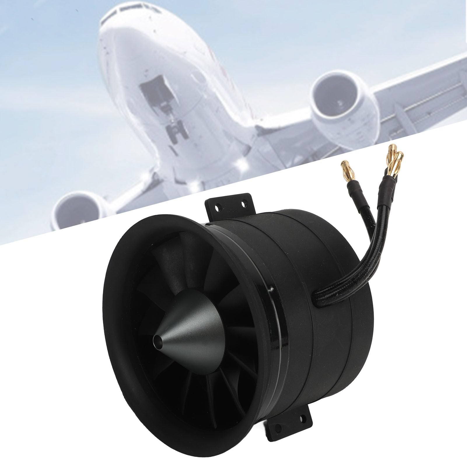 Autres Accessoires Performance 80mm Edf 12 Pales Ventilateur de Conduit Refroidissement Facile 12N 10P pour les Modèles d'avion Kit de Ventilateur de Conduit Rc Fiable (CCW)
