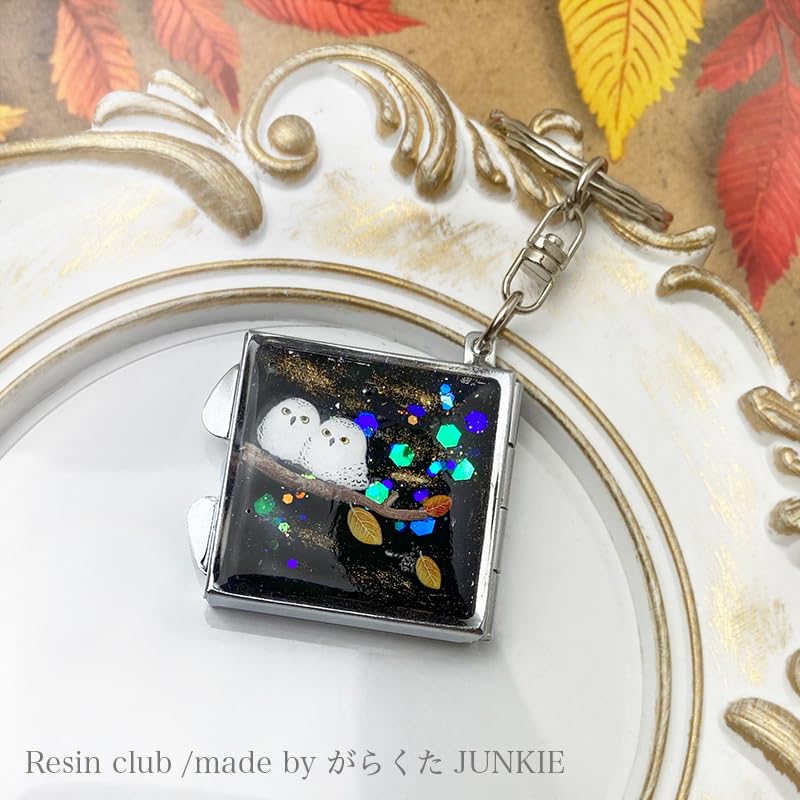 レジン 白フクロウさん レジン 白フクロウさん