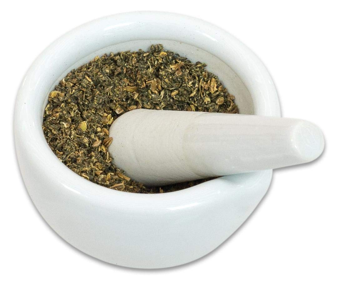 Betzold Mörser mit Pistill - 50 ml Reibeschüssel Stößel Keramik-Mörser