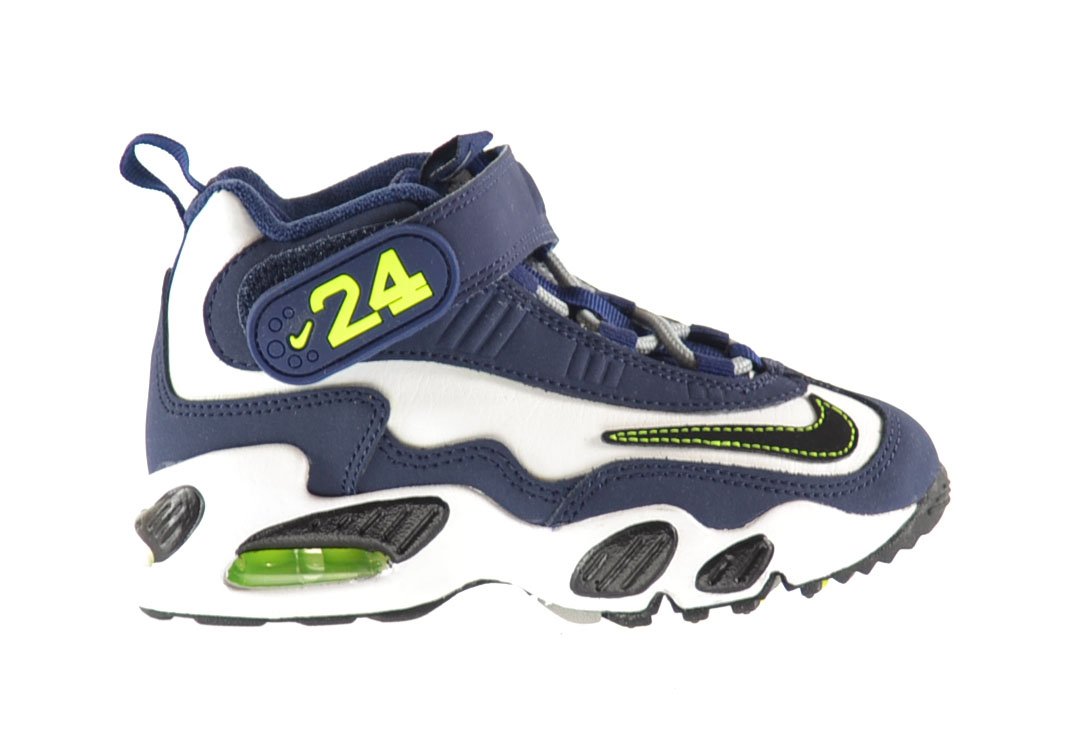 Air Griffey Max 1 (PS) Little Kids Shoes White/Black-Midnight Navy-Studio Green 437355-101