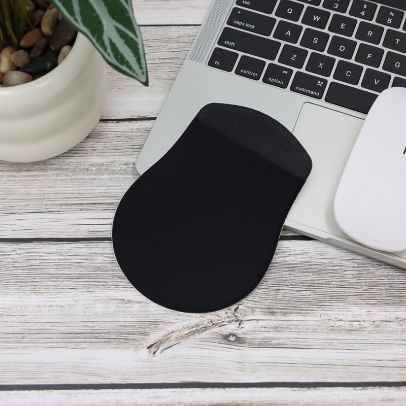 Universal Stick-On Mouse Pouch, Holder for Wireless Mouse, Sleeve for Laptop, Attaches to Laptop or Device Back to Prevent Scratches and Desktop Clutter for Office Travel Daily Commute
