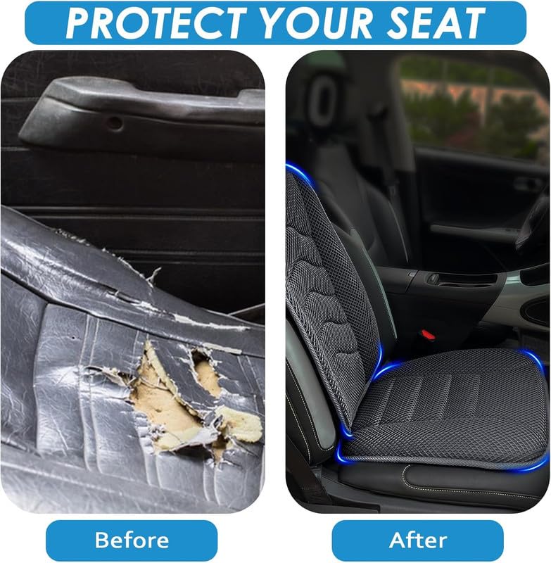 Image of Auto Oprema Car Seat Cushion with Back Support Pillow: Enhanced Comfort Memory Foam Design for Pain Relief, Ideal for Drivers and Office Use - Ergonomic Lumbar Comfort for Long Sitting - 113 Black