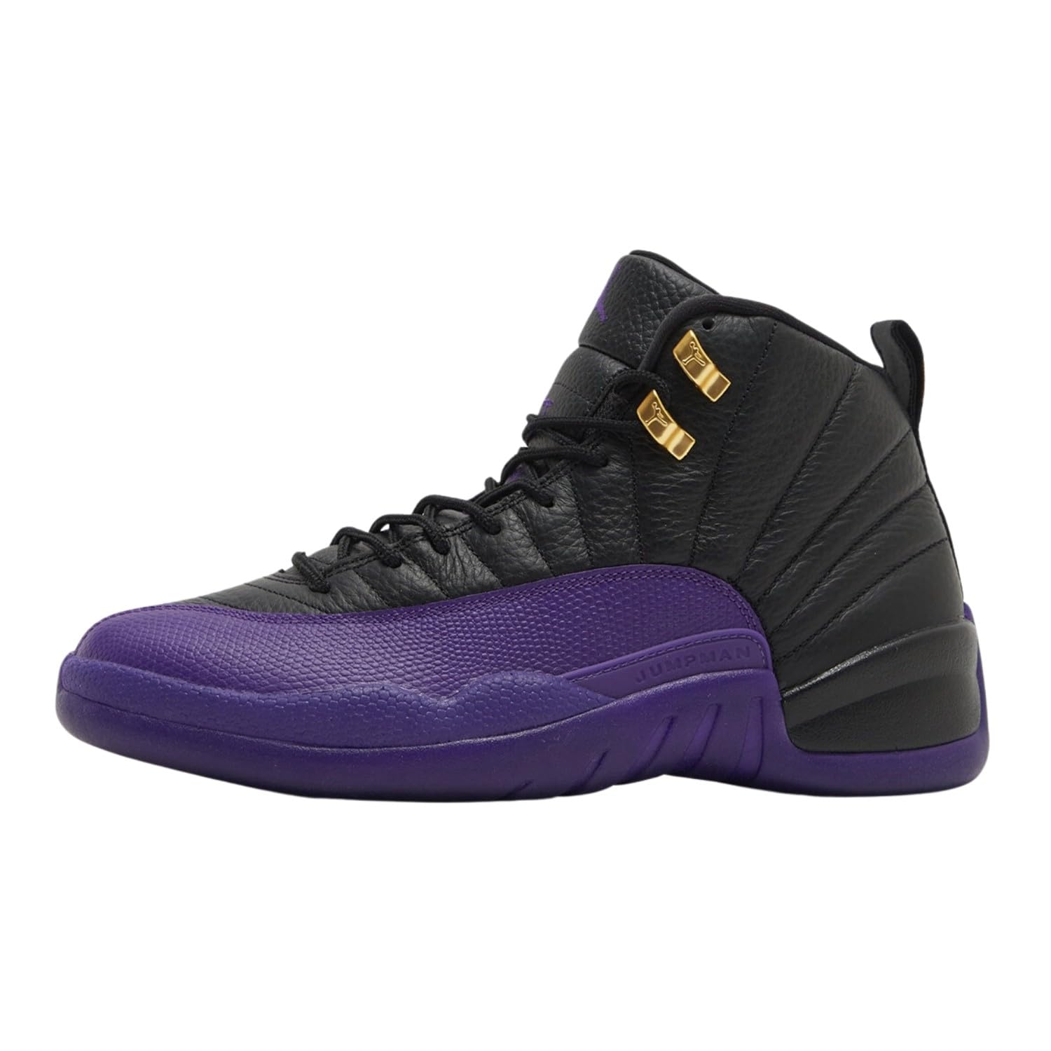Nike Air Jordan 12 Retro - Black / Field Purple / Metallic Gold