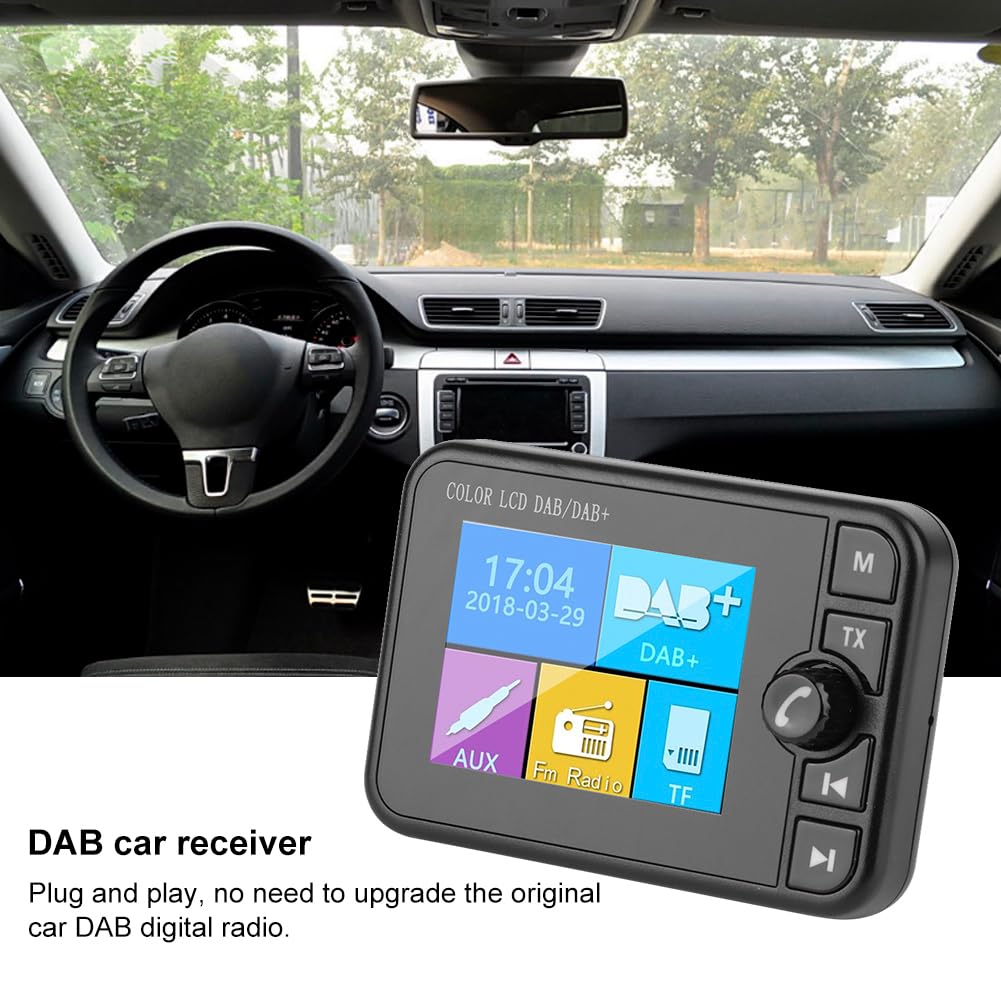 Receptor Bluetooth de Radio Digital para automóvil Dab de 2.4 Pulgadas con transmisor FM