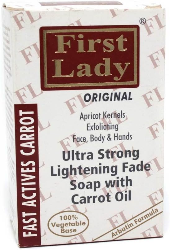 Carrot Ultra Strong Skin Brightening Fade Soap 200g - Exfoliating, for hyper pigmentation, dark spots, melanin, melsama, glow, illuminated with Arbutin & Lactic Acid