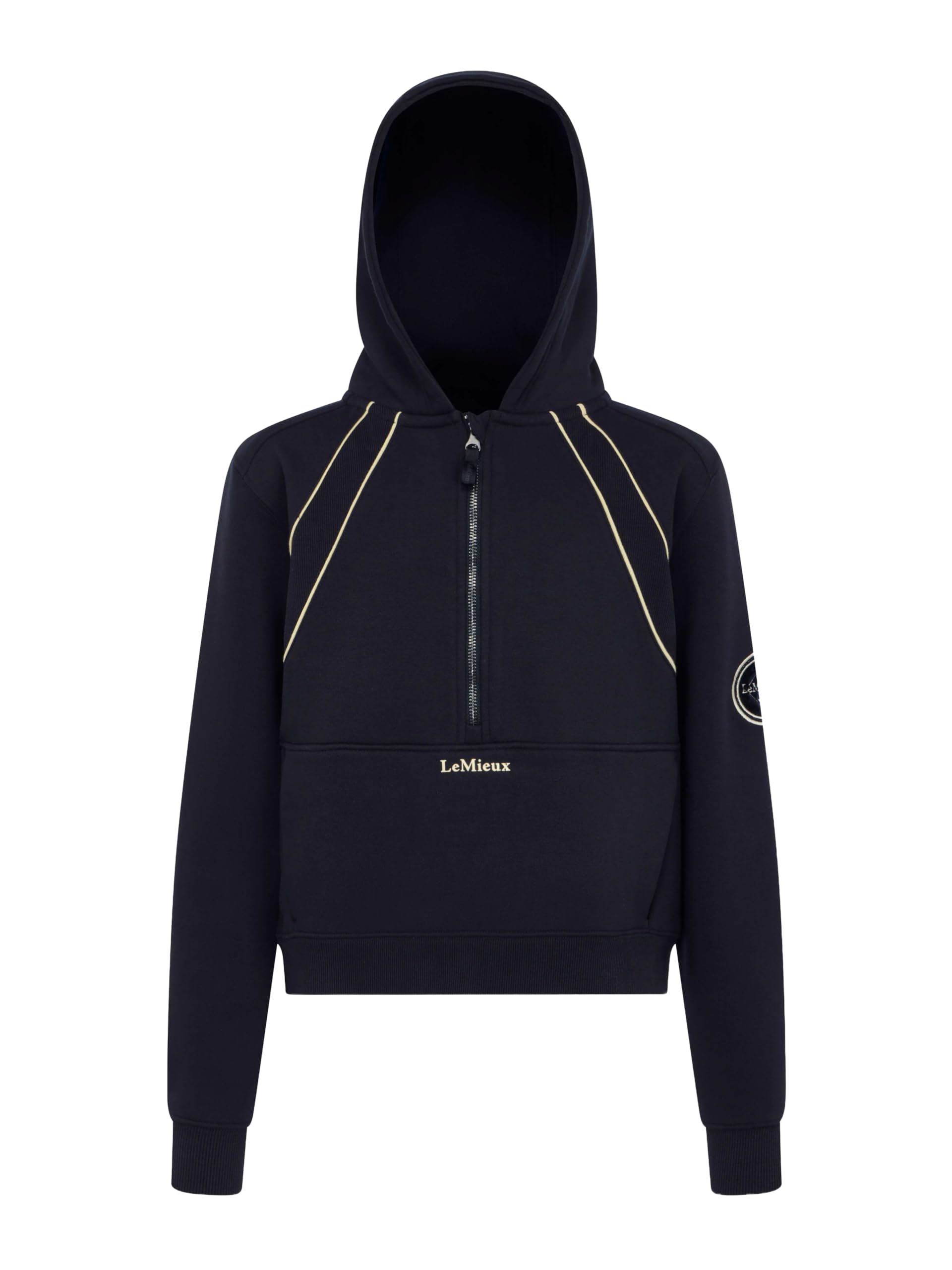 LeMieux Young Rider Hettie Childrens Half Zip Hoodie - Navy Blue