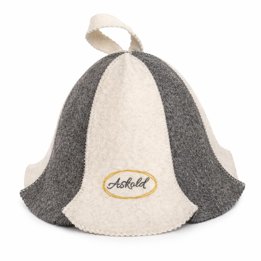 ASKOLD Sauna Cap for Women & Men - Wool Felt Finnish Sauna Hat for Hair Protection-image-32