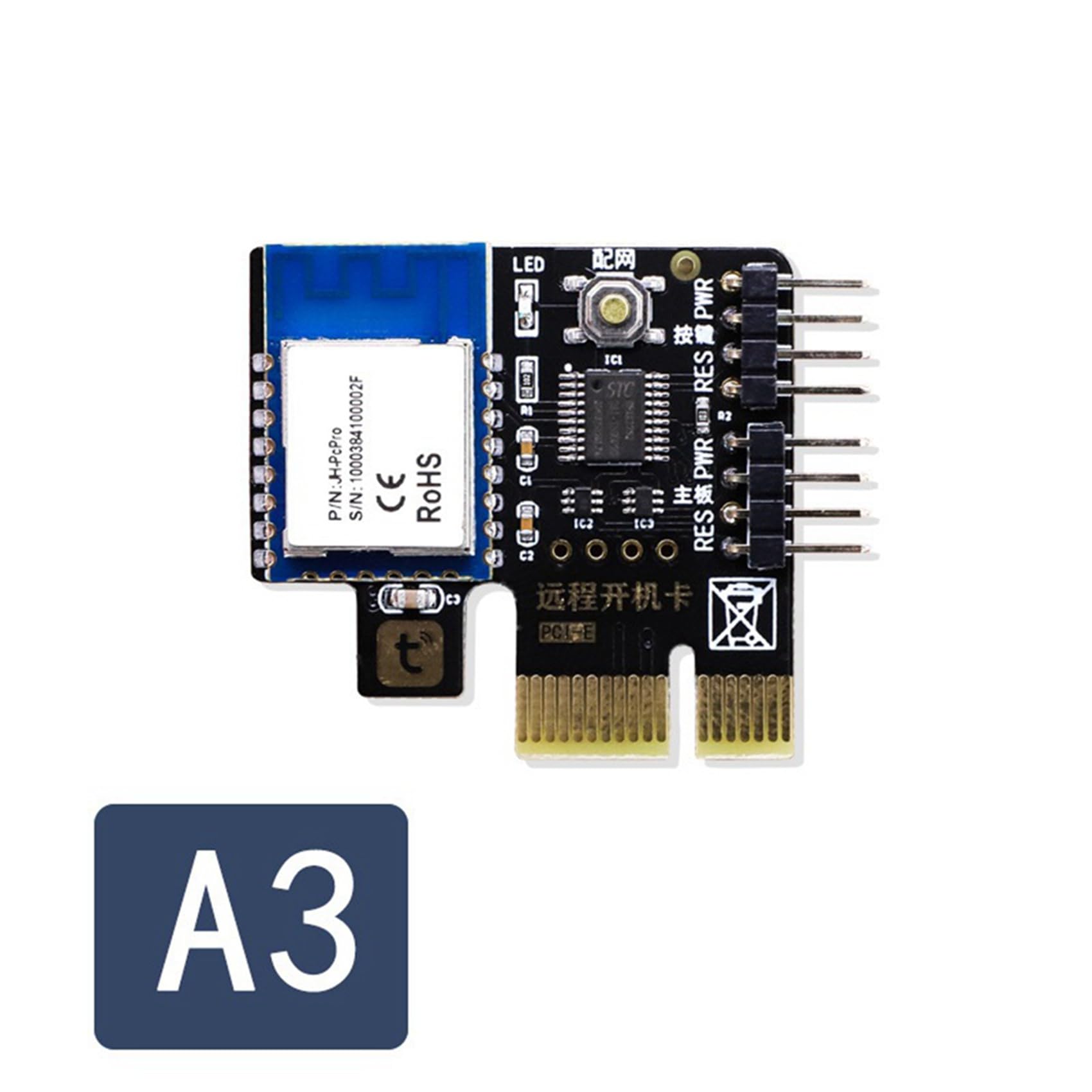 6X A3 Tuya WiFi PC Interruttore di Alimentazione Computer Desktop Avvio Remoto Scheda di Avvio Telelavoro Pice Mini Card App
