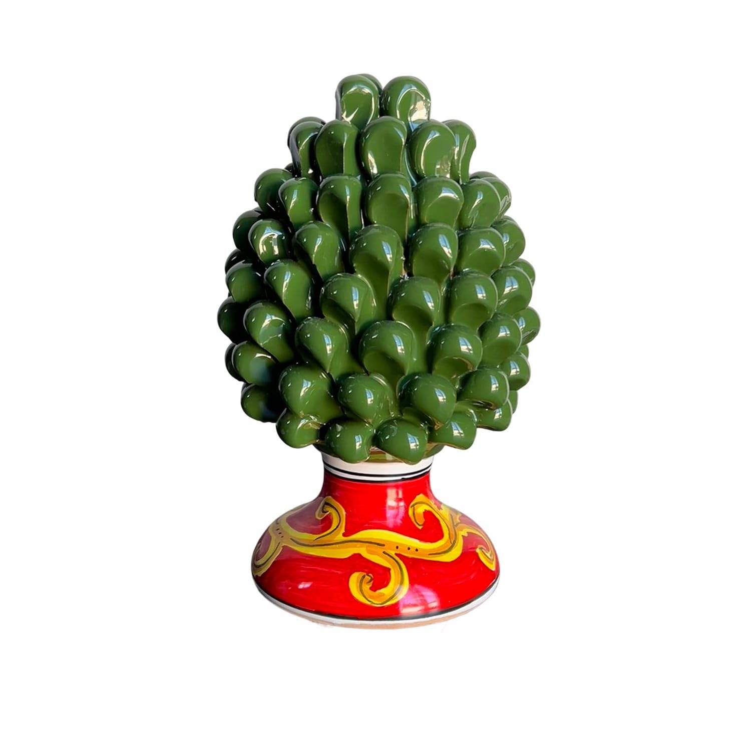 Generico Szyszka ceramiczna 25 x 16 cm ręcznie malowana - symbol dobrobytu i szczęścia, rękodzieło 2304261605 Vietri Caltagirone Ethnic of the World