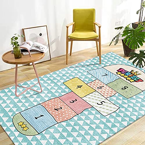 ベビープレーマット ズレないマット プレイマット フロアマット 綺麗 かわいい 抗菌 汚れ防止 防水 洗える 柔らかい 大判 厚手 立体感 カラー 80*120 防音 防水 バリアフリー 転倒防止 幼稚園 キッズコーナー 1年中使えるタイプ (カラー3,1