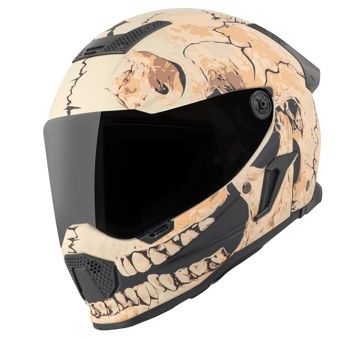 Bogotto Rapto Skull Helm, Sand, L | Beschlaghemmend