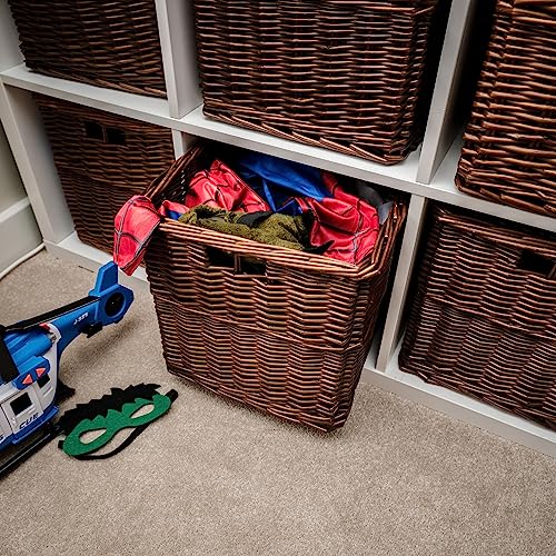Boîte en osier et unité de rangement cube 32 cm pour étagère modulable - 5