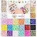 Cozywind Espaciadores de Arcilla, 4200+piezas Cuentas Coloridas Abalorios, Cuentas Planas para Bisutería Collar Pendientes Pulseras para Niños y Adultas (6 mm, 18 colores)