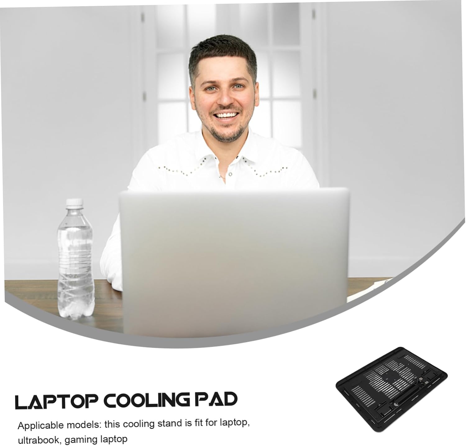 Ergonomic Design Silent Radiator Laptop Cooling Pad Fan Cooling Mat for Laptop Gaming