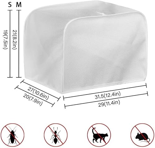 Miniatura 7 de Talayituse Cubierta de tostadora con estampado de girasol de elefante, cubierta de horno para tostadora de pan de 4 rebanadas, cubierta lavable para