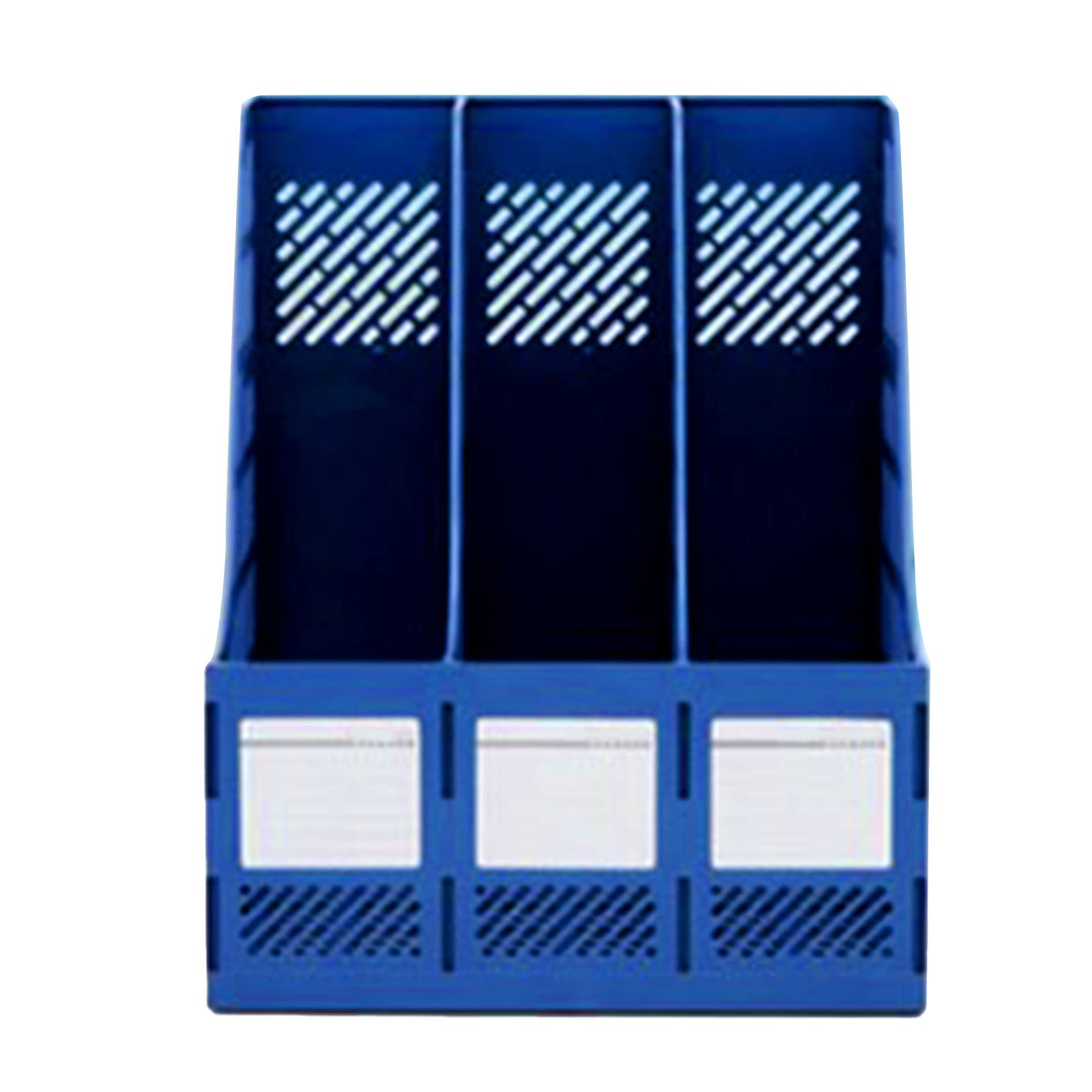 APACALI Porte-revues Pliable, 4 Compartiments Porte Revue Bureau, Classeurs à Revues de Grande Capacité, Rangement Papier Vertical A4, Gris foncé