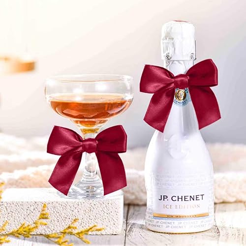 Miniatura 75 de RainbowPana - Paquete de 60 lazos de corbata de lujo, lazos de satén amarillos de 3 pulgadas, decoración de manualidades premontadas para paquete