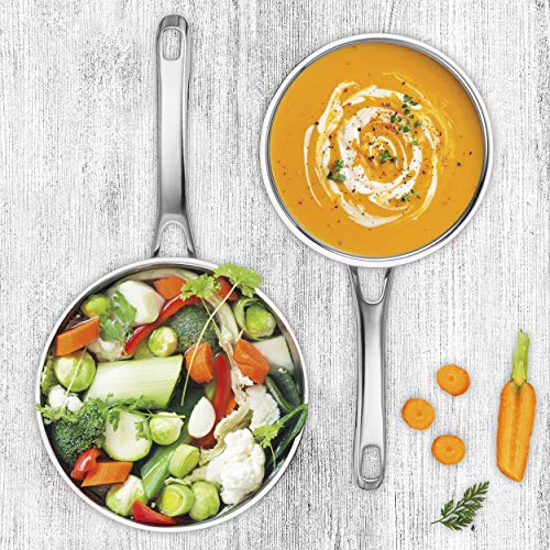 La mejor comparación de Cacerola de acero inoxidable los 5 más buscados. 6 Imagen adicional