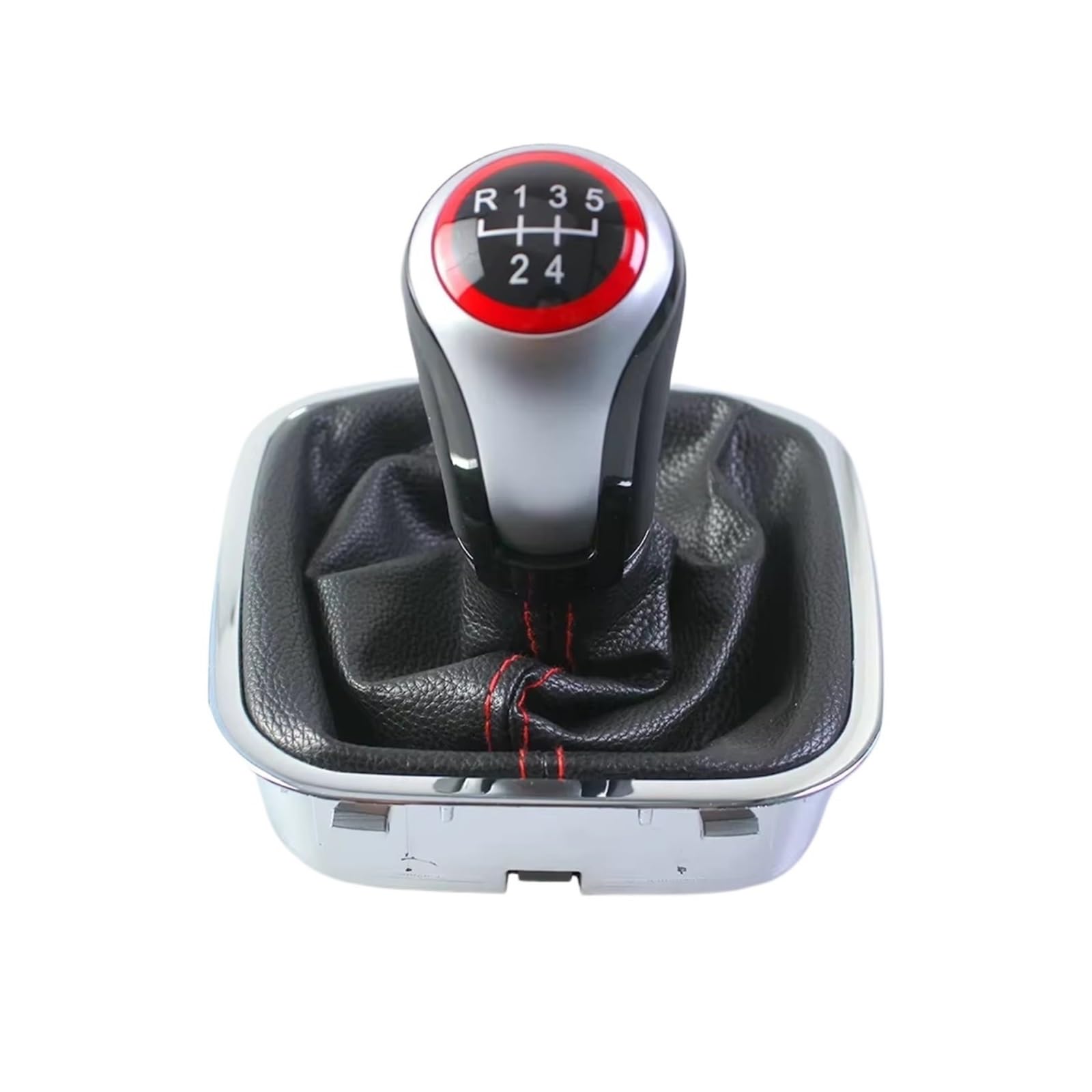 Srvsqtptvk 5Speed Power Window Switch Manual 5/6 Speed Gear Shift Knob 12Mm Pu Gaiter Boot For Vw For Polo 6R 6C 2011-2019 Hatchback Sedan(5Speed)