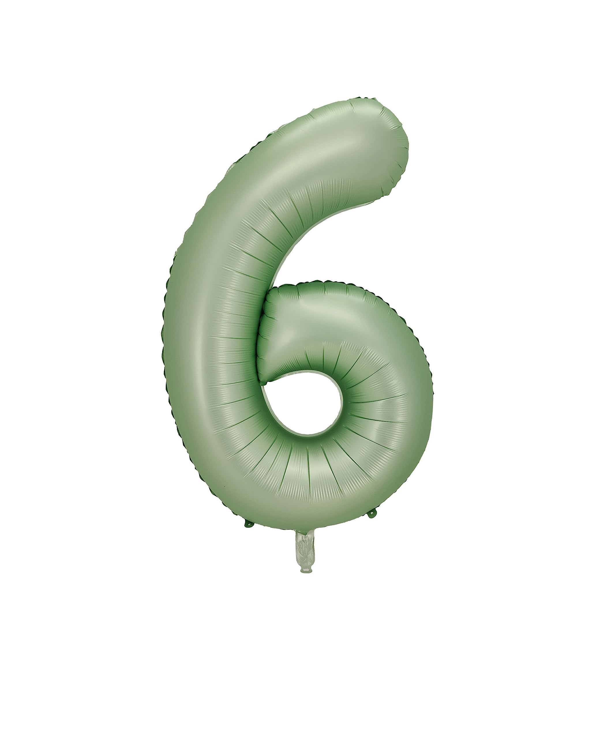 Oliver Green Foil Balloons Number 6, 40 inch