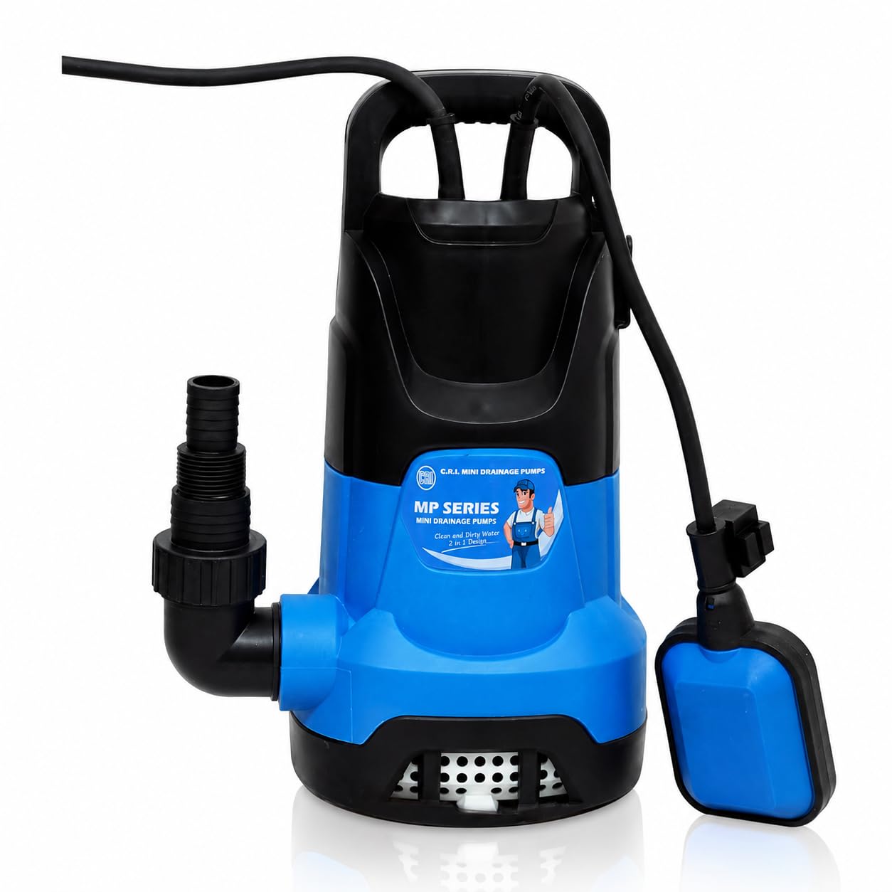 CRI Single Phase MP- Series, 1Hp/750W Submersible Sewage Pump with Float Switch (12000 L/H, Head 8m) I Water Drainage pump | Water pump 1hp | 15 months warranty-picture-13