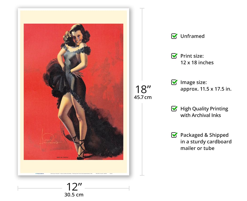 Amazon.com: How Am I Doing? - Model Jewel Flowers - Vintage Pin Up