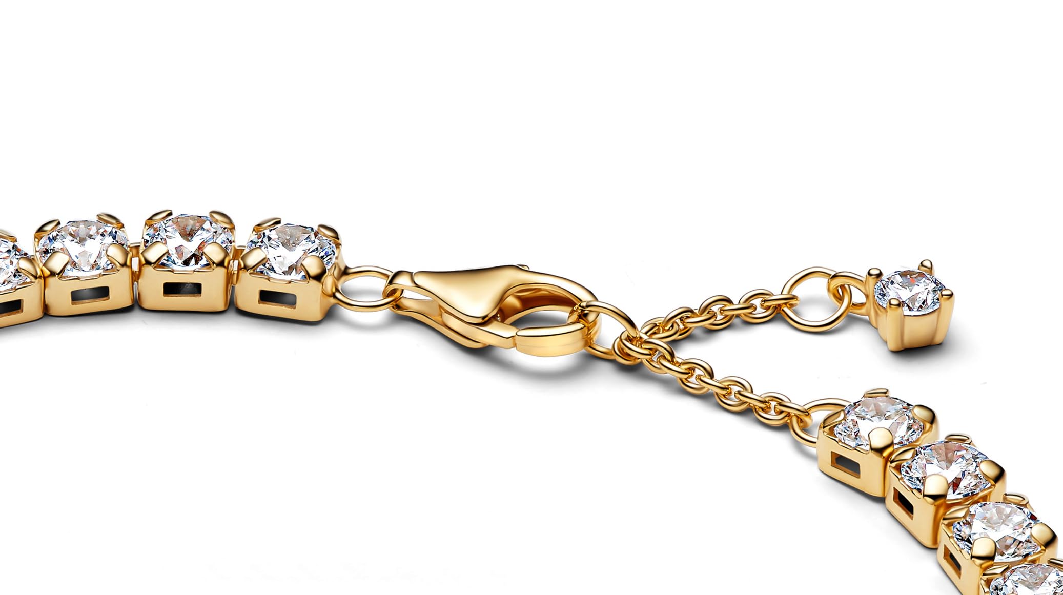 PANDORA Bracciale tennis da donna in oro con zirconi 563539C01