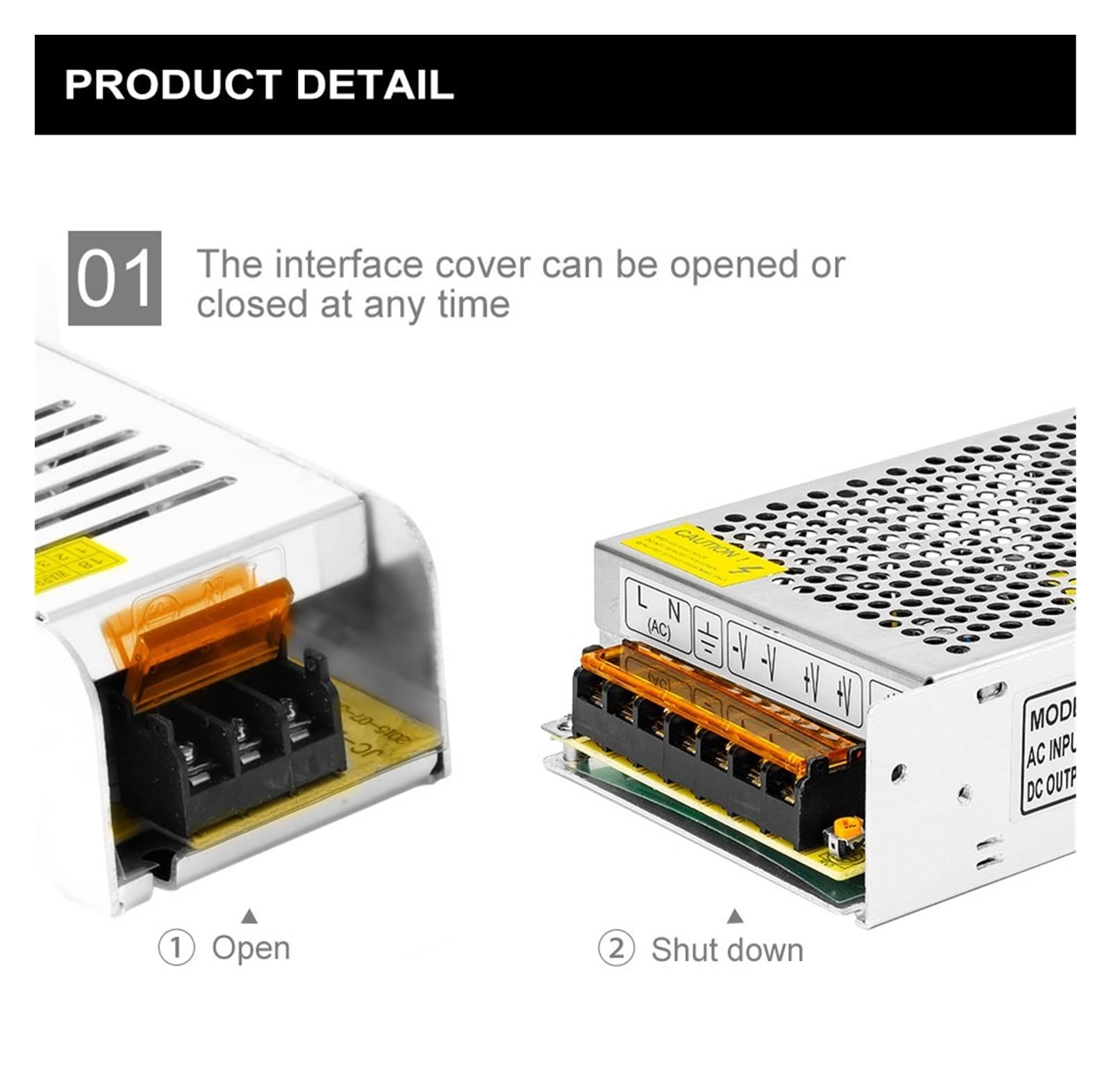 Fuente de alimentación LED DC12V, transformador de interruptor 15A 16.5A 20A 30A, adaptador de tira de luz LED WS2811/WS2815,(180/220 to 12v20a)