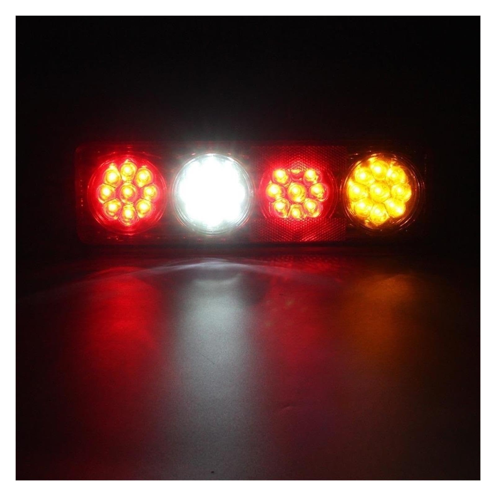 Genérico Remolque para camión, 2 piezas, 12 V, impermeable, luces traseras de coche, luz freno, Para giro, señal Para para marcha atrás
