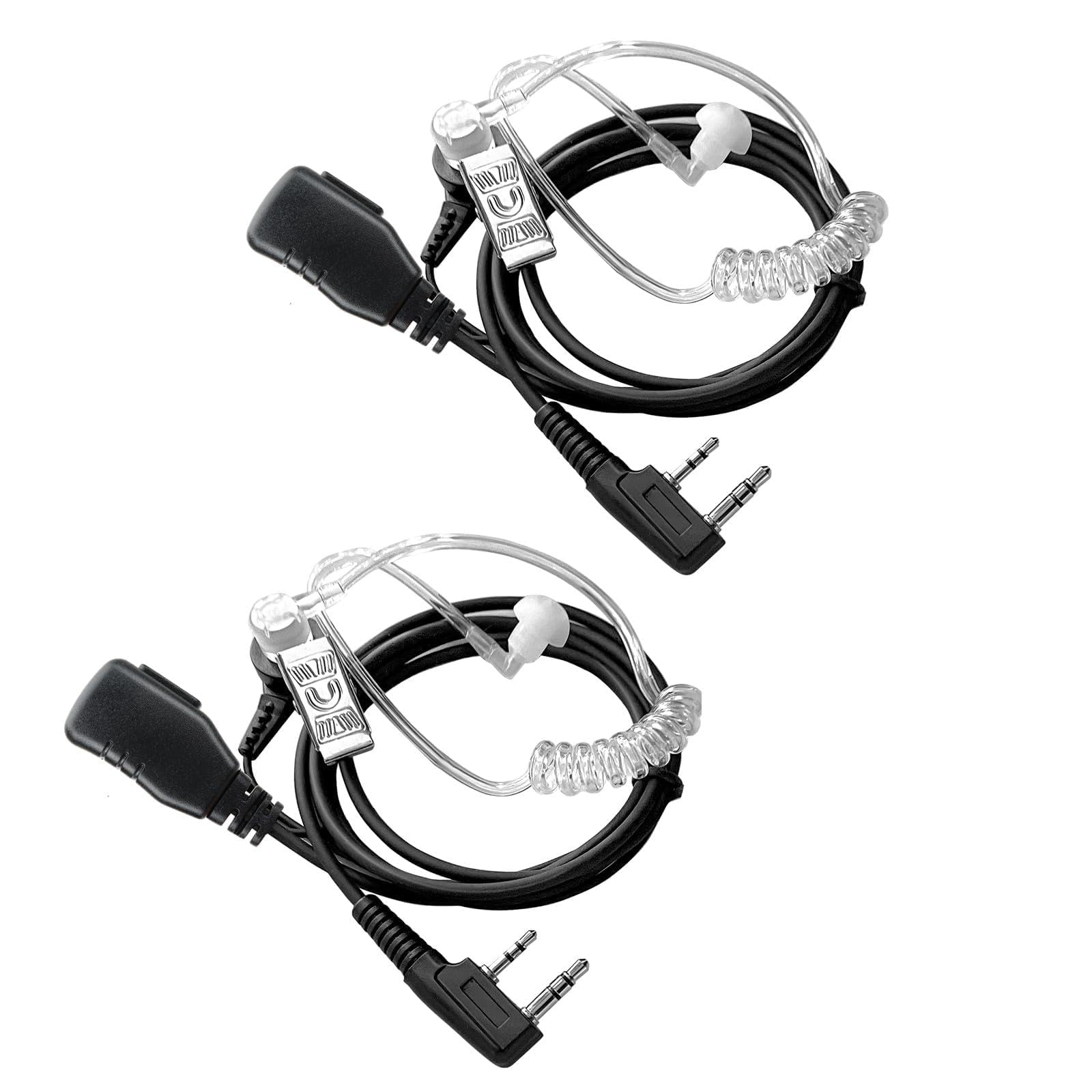 View 2 of 1 BAOFENG Walkie Talkies Earpiece with Mic Radio Earpiece for Walkie-Talkie 2 Pin Headset K5 Plus 5RM BF-888S UV-5R BF-F8HP PRO AR-152 UV-5R MINI UV-21R DM-32 UV-32 Two Way Radio1 pack