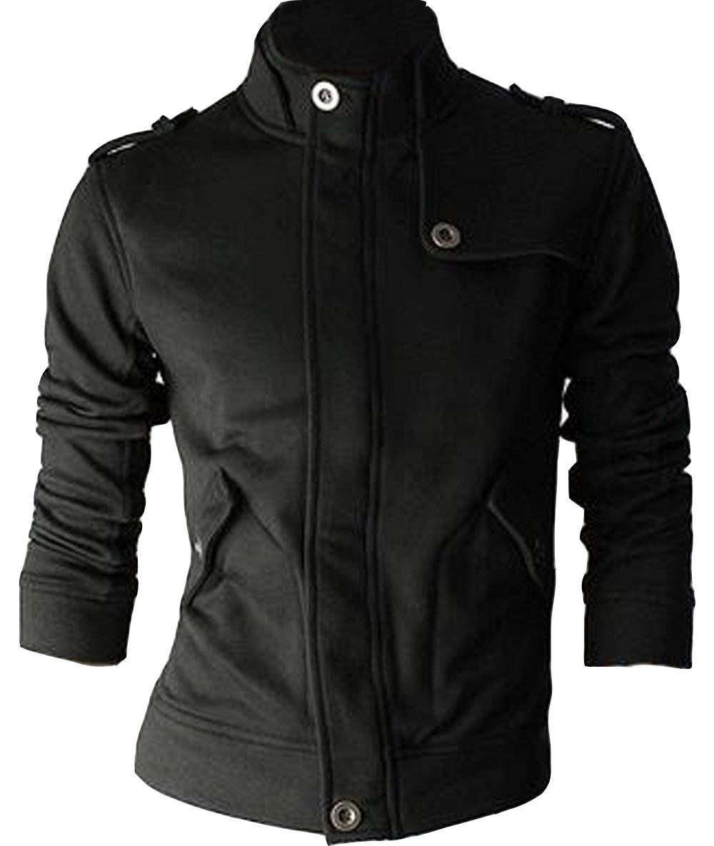 New Botique Style Men's Slim Fit Jacket Sweatshirt Top Hoodie Outerwear Fleece Jacket