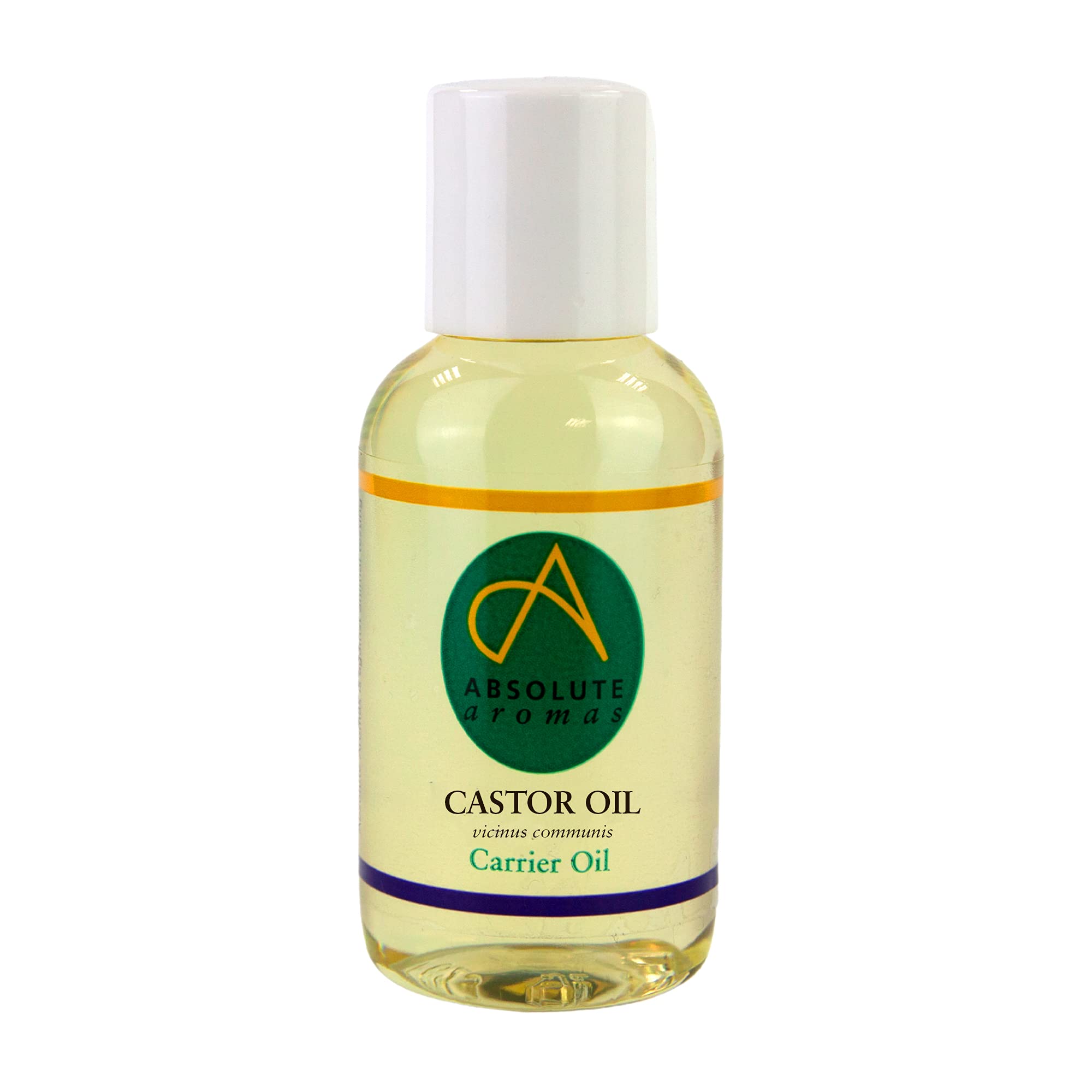 Absolute Aromas Castor Oil 50ml - 100% Pure and Natural Carrier Oil - for Massage, Aromatherapy and Blending Essentials Oils