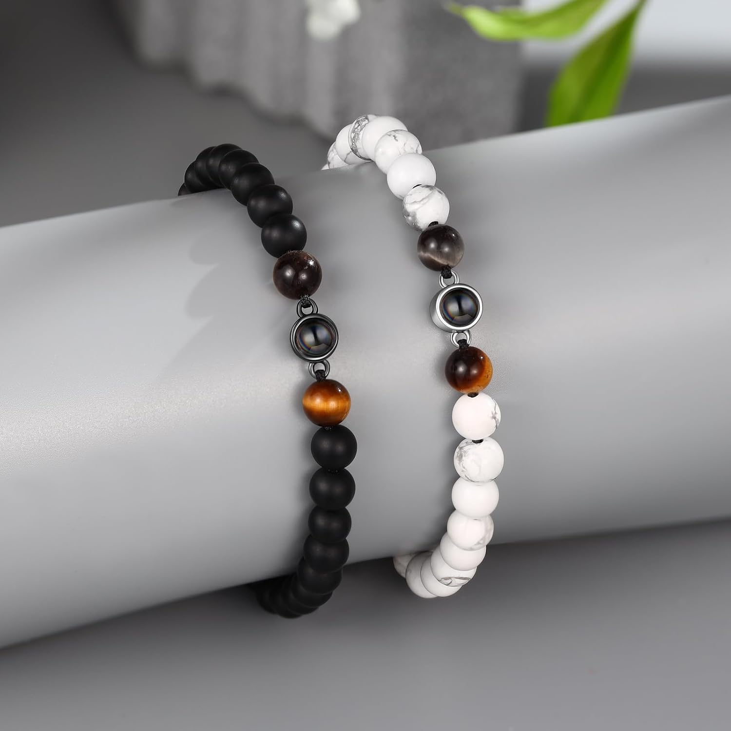 Photo Projection Bracelet Personalized Bracelet with Picture Inside Custom Photo Bracelet Valentines Day Gifts for Couple Women