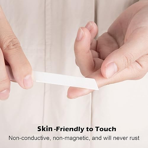 Miniatura 2 de Cortador de papel de cerámica, cortador de espuma, cuchillas de seguridad a presión, cuchillo utilitario retráctil, 3 cuchillas adicionales (0.35