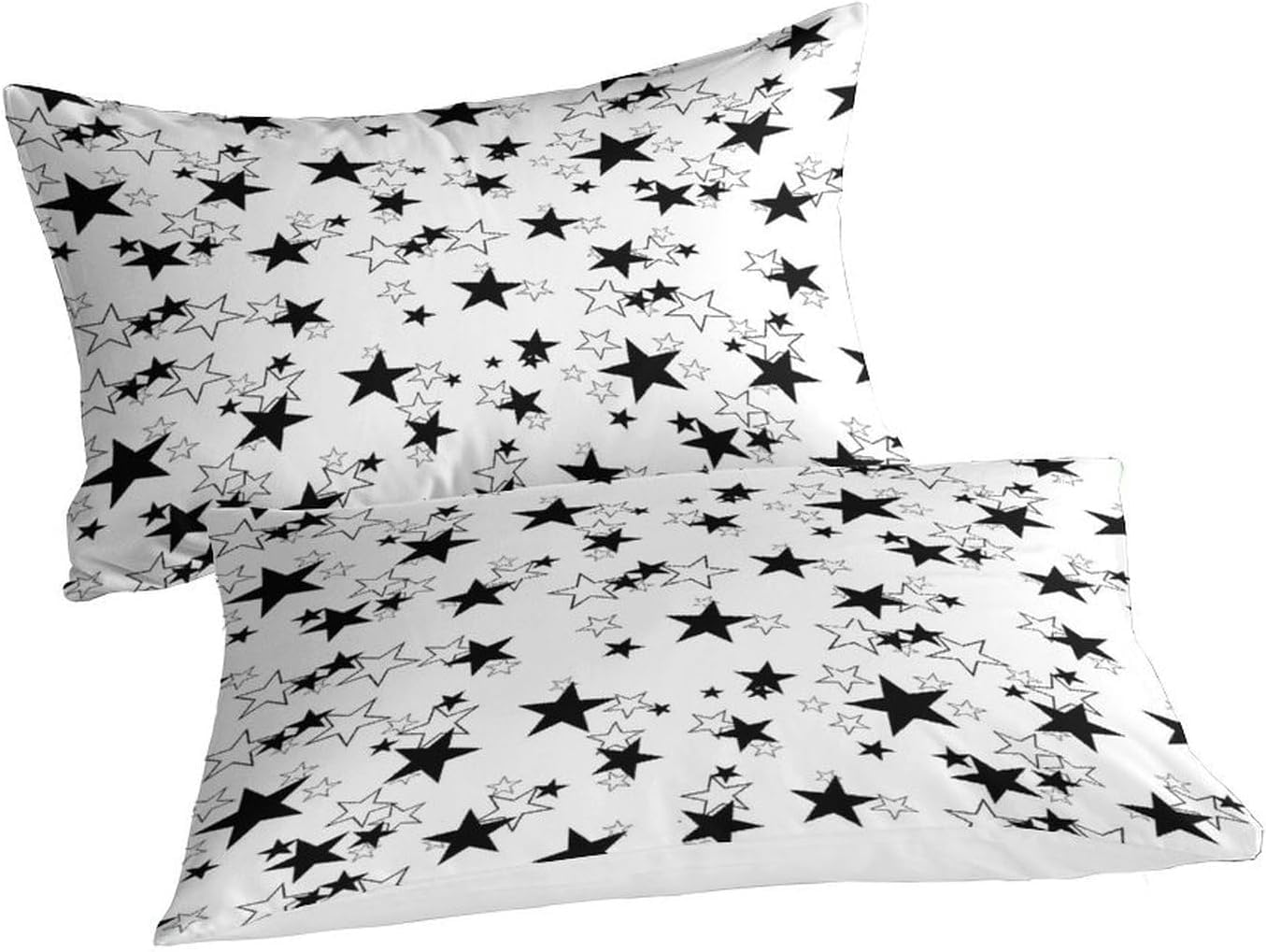 Funda Nordica Cama 135/150 Estrella Ropa de Cama 3D Minimalista Moderno Microfibra Suave 3 Piezas Include 1 Fundas Nórdica 220x240 cm y 2 Fundas de Almohada 50x75cm C-1658
