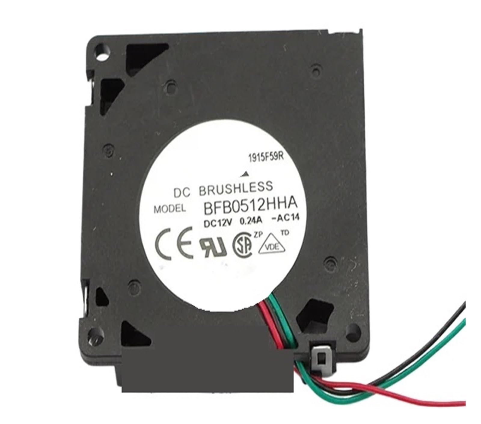 UITGVDQAT BFB0512HHA AR00 AC14 8H2Y DC 12V 0.14A 50x50x10mm 3-Wire Server Cooler Fan(AC14)