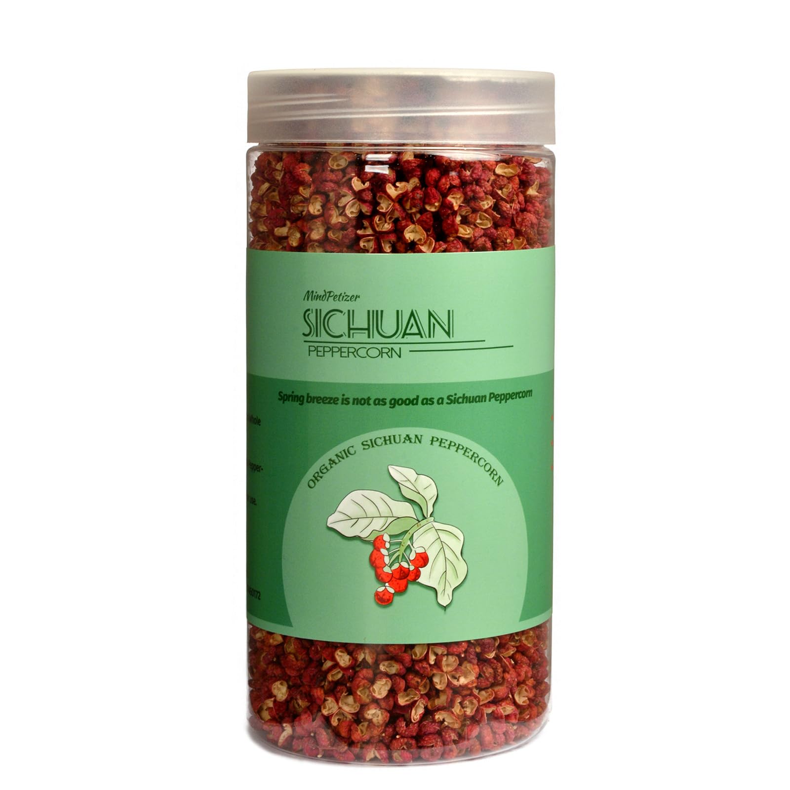Szechuan Peppercorns Whole Organic 6OZ - Authentic Sichuan Red Peppercorns for Grinder Refill, Fresh Strong Flavor Seasoning for Chinese Dishes Mapo