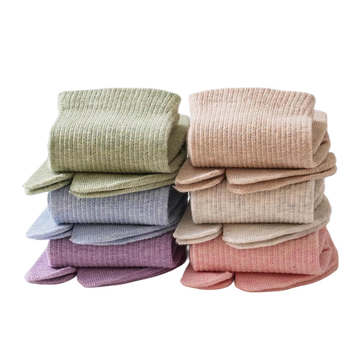 Tabi Lot de 6 paires de chaussettes de sport en coton à bout fendu pour enfants filles garçons de 2 à 15 ans