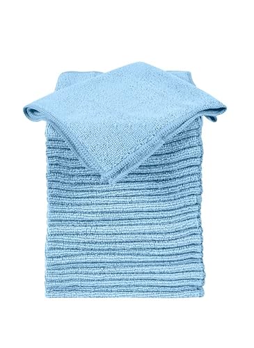 Quickie Microfiber Cleaning Cloth, 14 X 14 In., Blue, 24 Pack, Washable And Reusable, All-Purpose Towel/Wiper For Multi-Purpose Indoor/Outdoor Cleaning/Dusting/Polishing On Kitchen/Bathroom #TOP1
