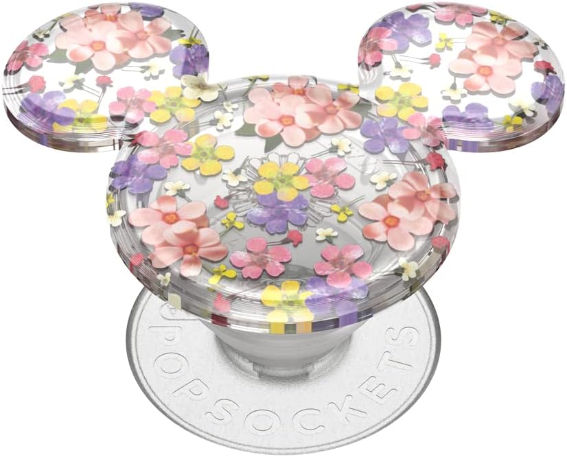​​​​PopSockets Phone Grip with Expanding Kickstand, Adhesive Grip - Flowers | Secure Comfortable Hold, Anti-Drop, Kickstand, Disney, Mickey Mouse, Minnie, Girly, Women