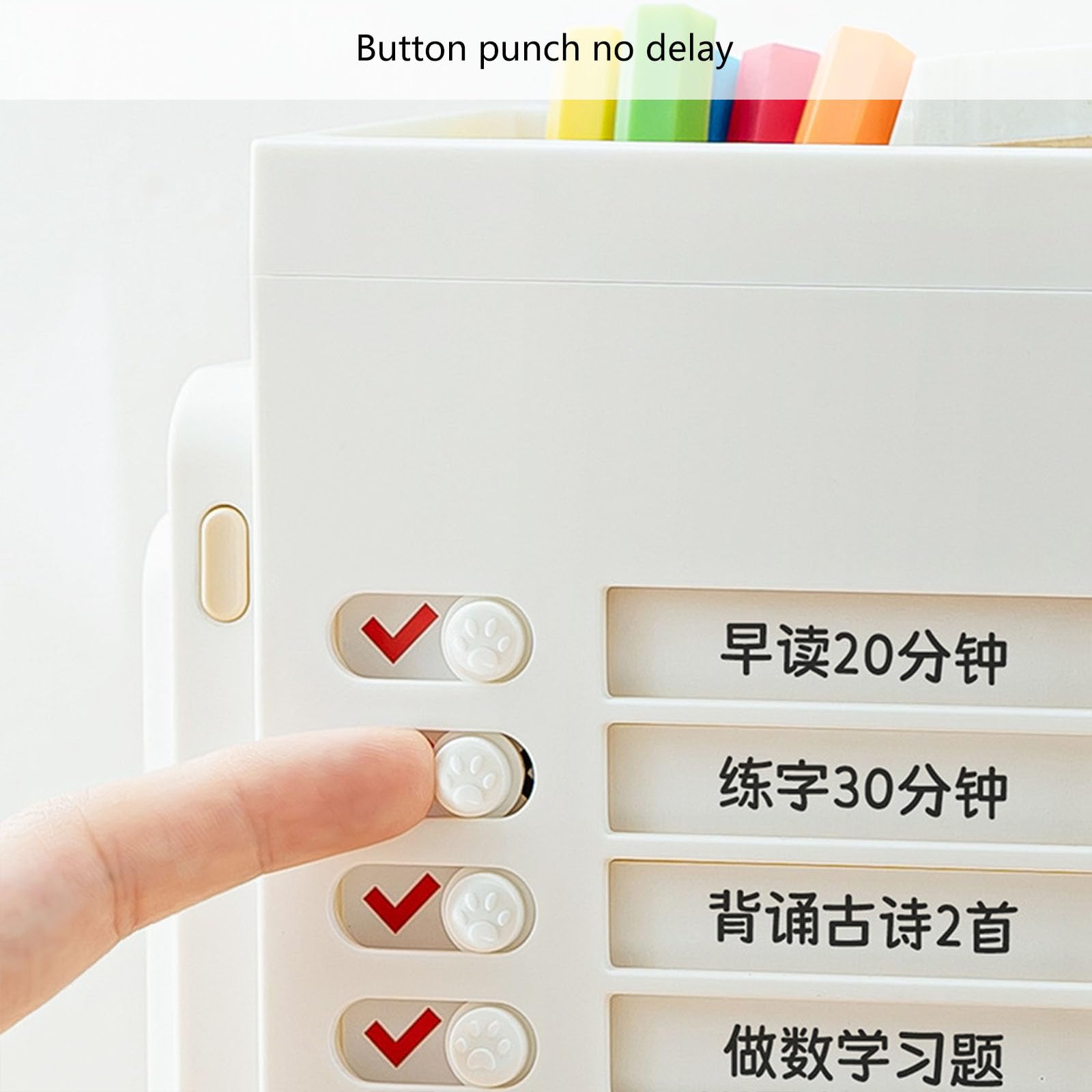 Rotierender Stifthalter, Stift Schreibtisch Organizer mit visuellem Zeit Timer, Büro Organizer für Studenten, Kinder, Erwachsene, Stift Schreibtisch Organizer mit visuellem Zeit Timer, rotierender