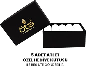 ÖTS Premium Erkek Çocuk 5’li%100 Pamuk Atlet Hediye Kutulu Ve Kaliteli İç Giyim Nefes Alan Doku 7005-K