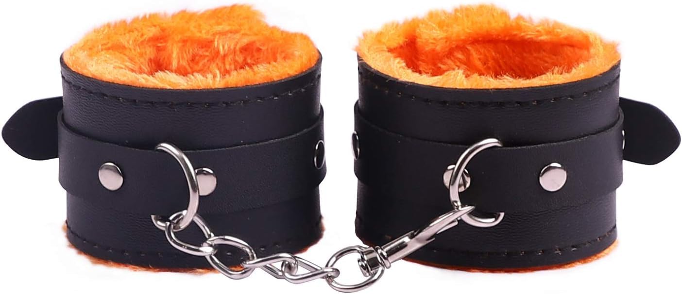 10PCS Juguetes Erótîcôṡ para Parejas Pack Hombres Juegôs Bǒǹdâgê Kît Ṣȅxô Pareja Placer Mujeres Tobillo B`D`S`M Juguetes êróticôs para adultôs Aprovechar Negro y naranja 06D4